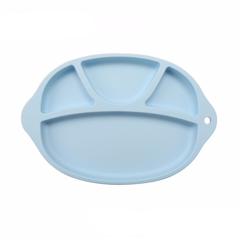 Hurtowa silikonowa silikonowa talerz bez poślizgu silikonowe talerze dla dzieci dla małych dzieci karmiących silikonowy talerz obiadowy